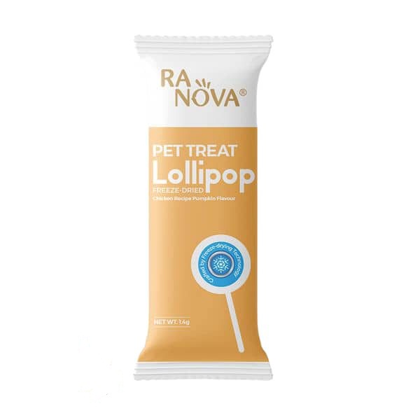 آبنبات چوبی گربه رانوا طعم مرغ و کدوتنبل Ranova Cat Lollipop Goat Milk